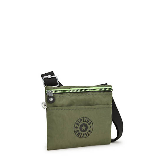 Kipling Gib Crossbody Táska Olivazöld | HU 1170BE